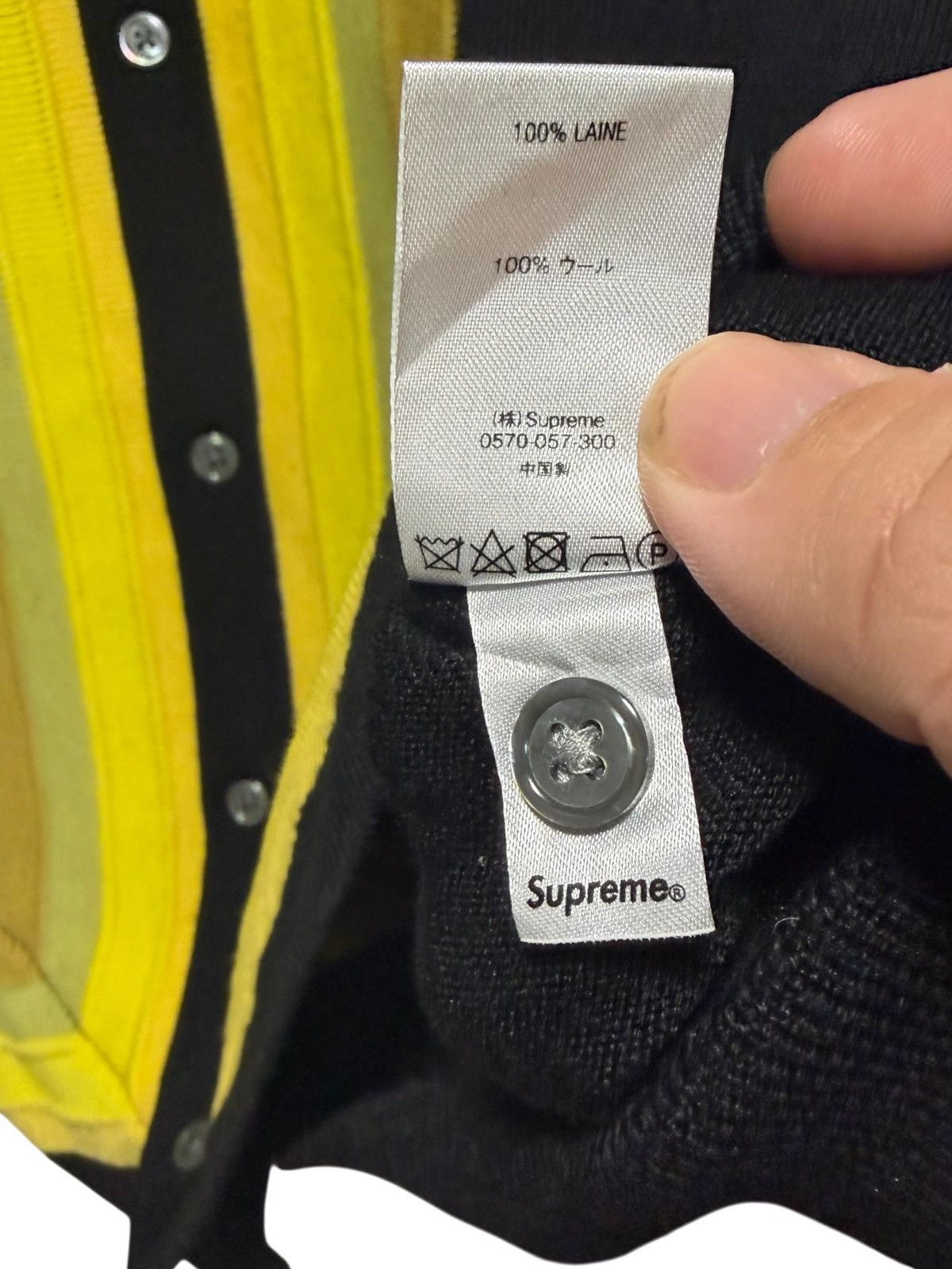 Supreme Supreme Corner Stripe Polo 100% Wool Sweater SS19 Size XL Size US XL / EU 56 / 4 - 5 Thumbnail