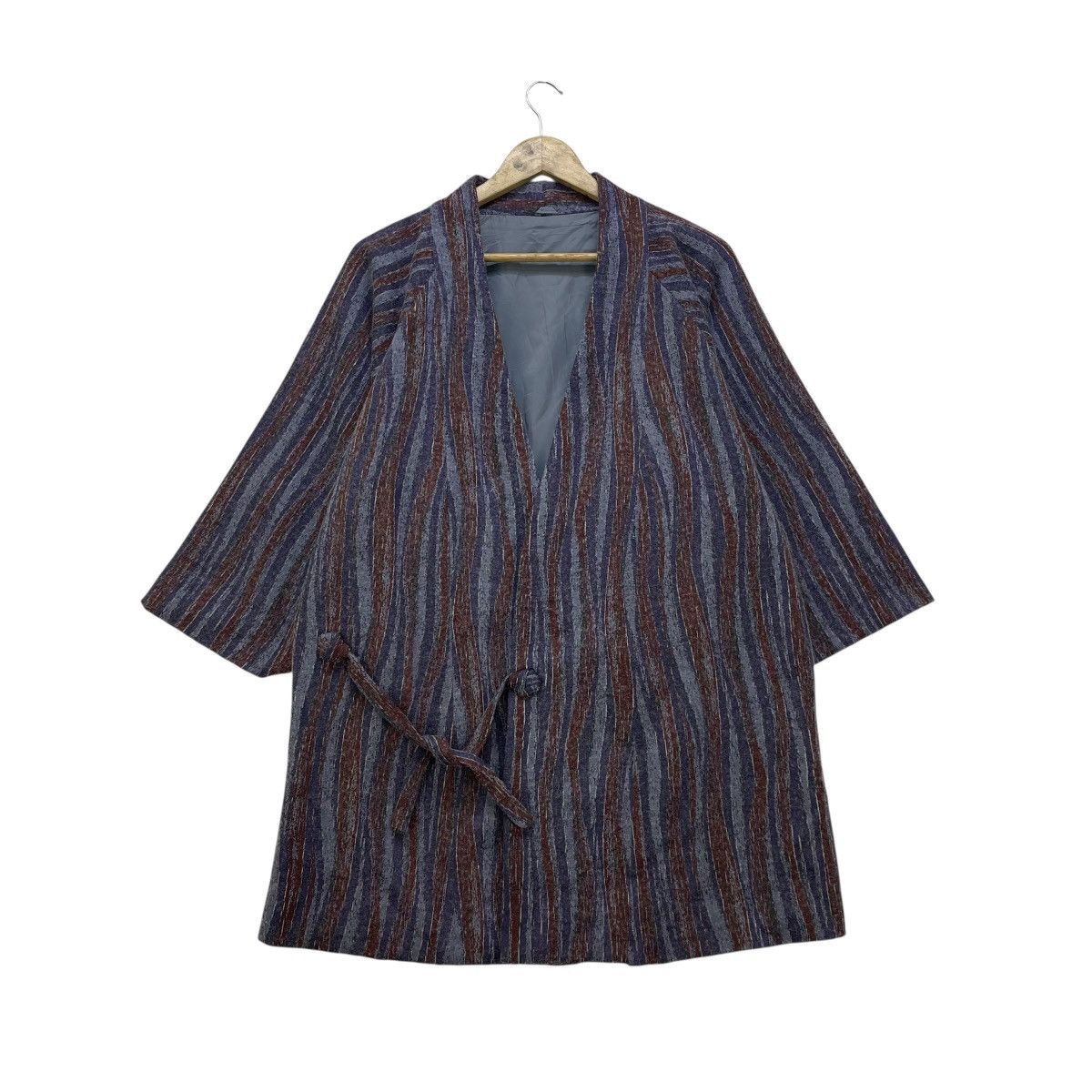 Japanese Brand 💥Vintage Kimono Japan Stripe Jacket Size US M / EU 48-50 / 2 - 1 Thumbnail