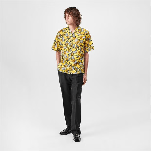 Prada Print Short Sleeve Shirt Size US M / EU 48-50 / 2 - 5 Thumbnail