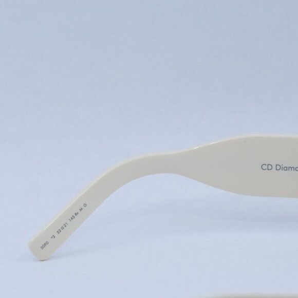 Dior Dior CD DIAMOND R1I 50F0 Sunglasses - Ivory Frame Size ONE SIZE - 9 Thumbnail