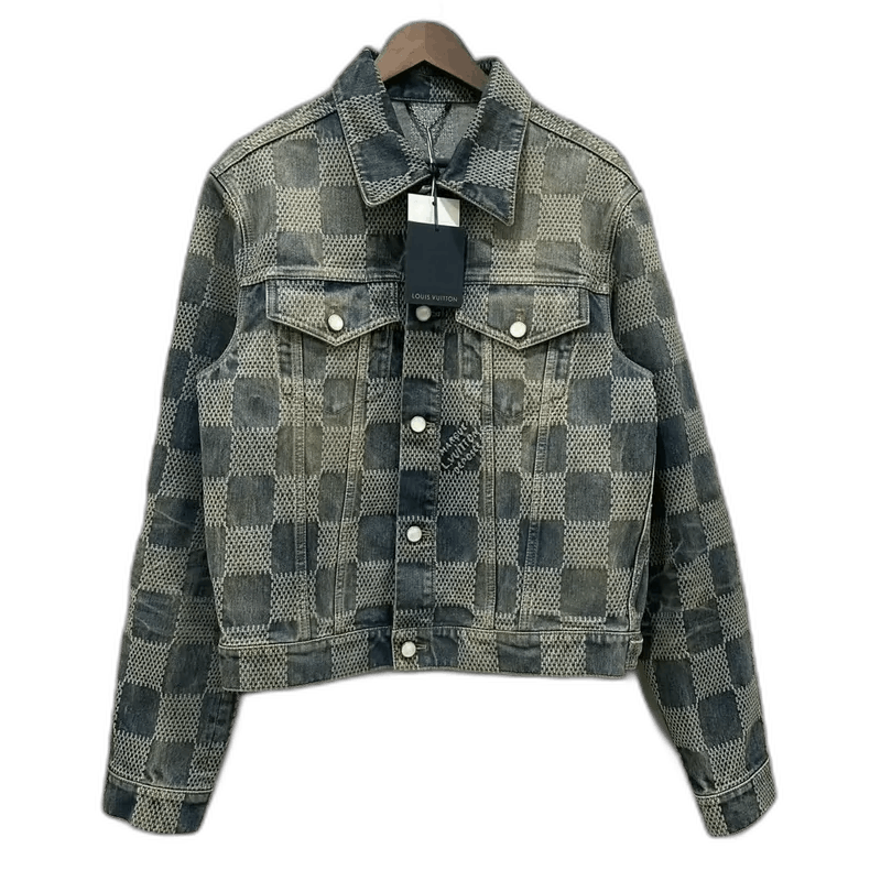 Louis Vuitton Louis Vuitton Checkered Denim Jacket Size US L / EU 52-54 / 3 - 1 Thumbnail
