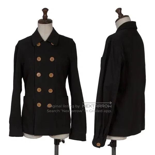 Comme des Garcons Comme Des Garcons size F Black Retro Double Breasted Coat Size S / US 4 / IT 40 - 1 Thumbnail