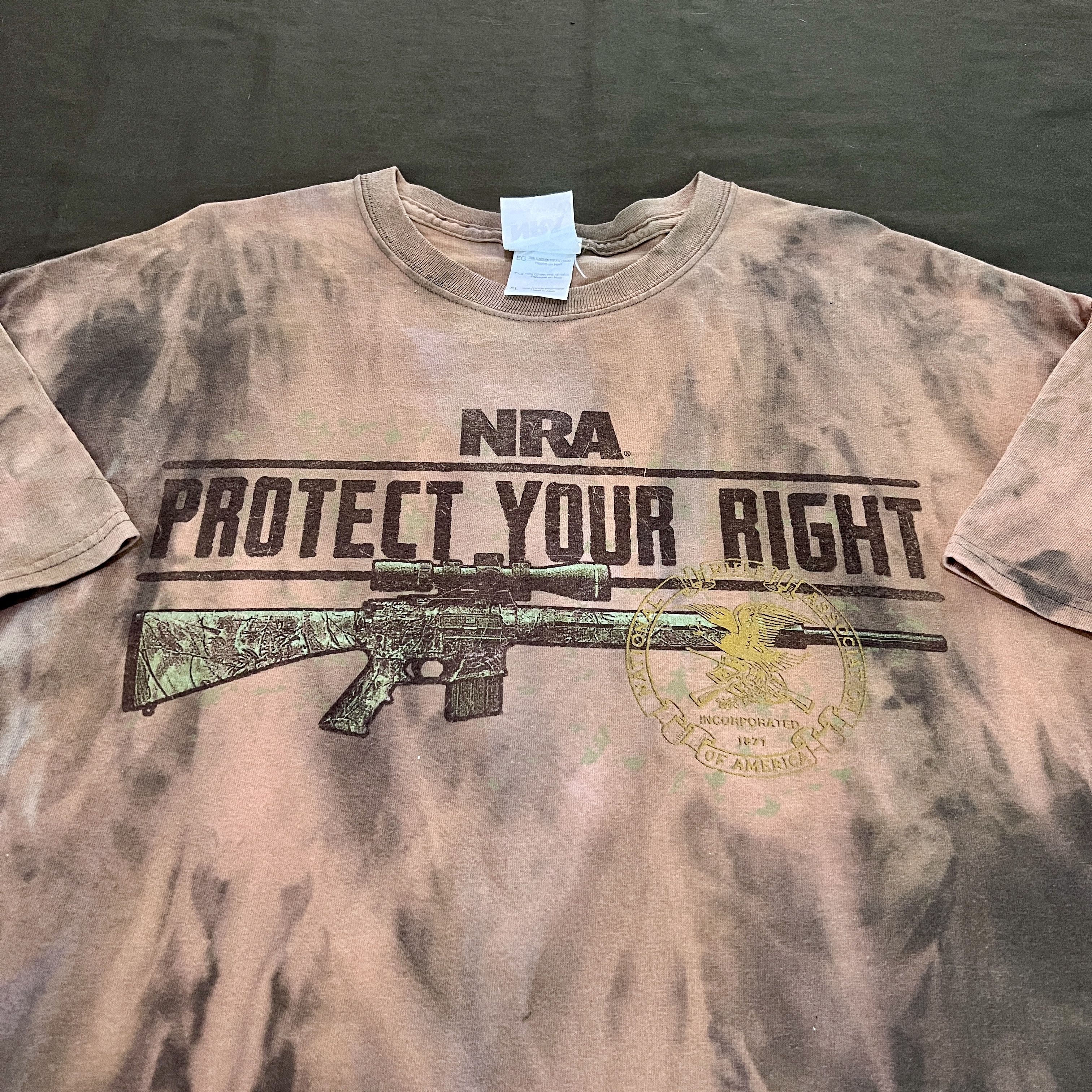Vintage Vintage Y2K NRA Protect Your Right Promo Tee XL Gun Size US XL / EU 56 / 4 - 1 Thumbnail