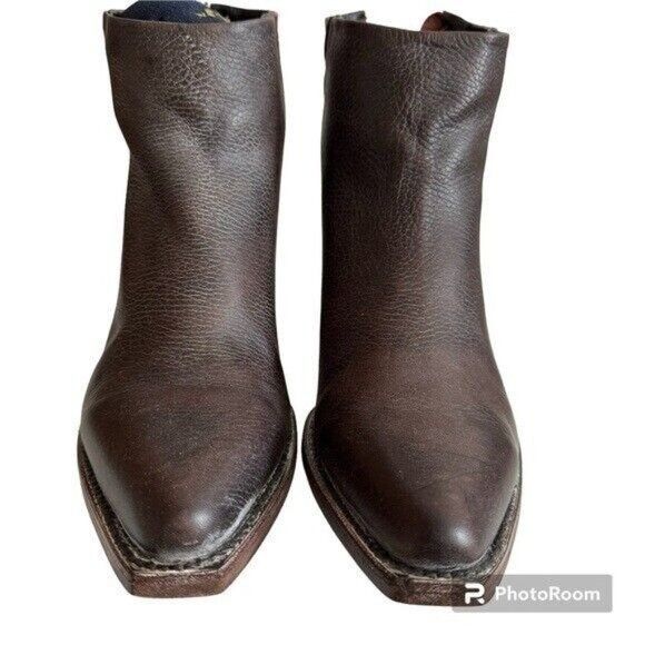 Other Freebird by Steven Rule Ankle Brown & Croc Cowboy Western Le Size US 7 / IT 37 - 9 Thumbnail
