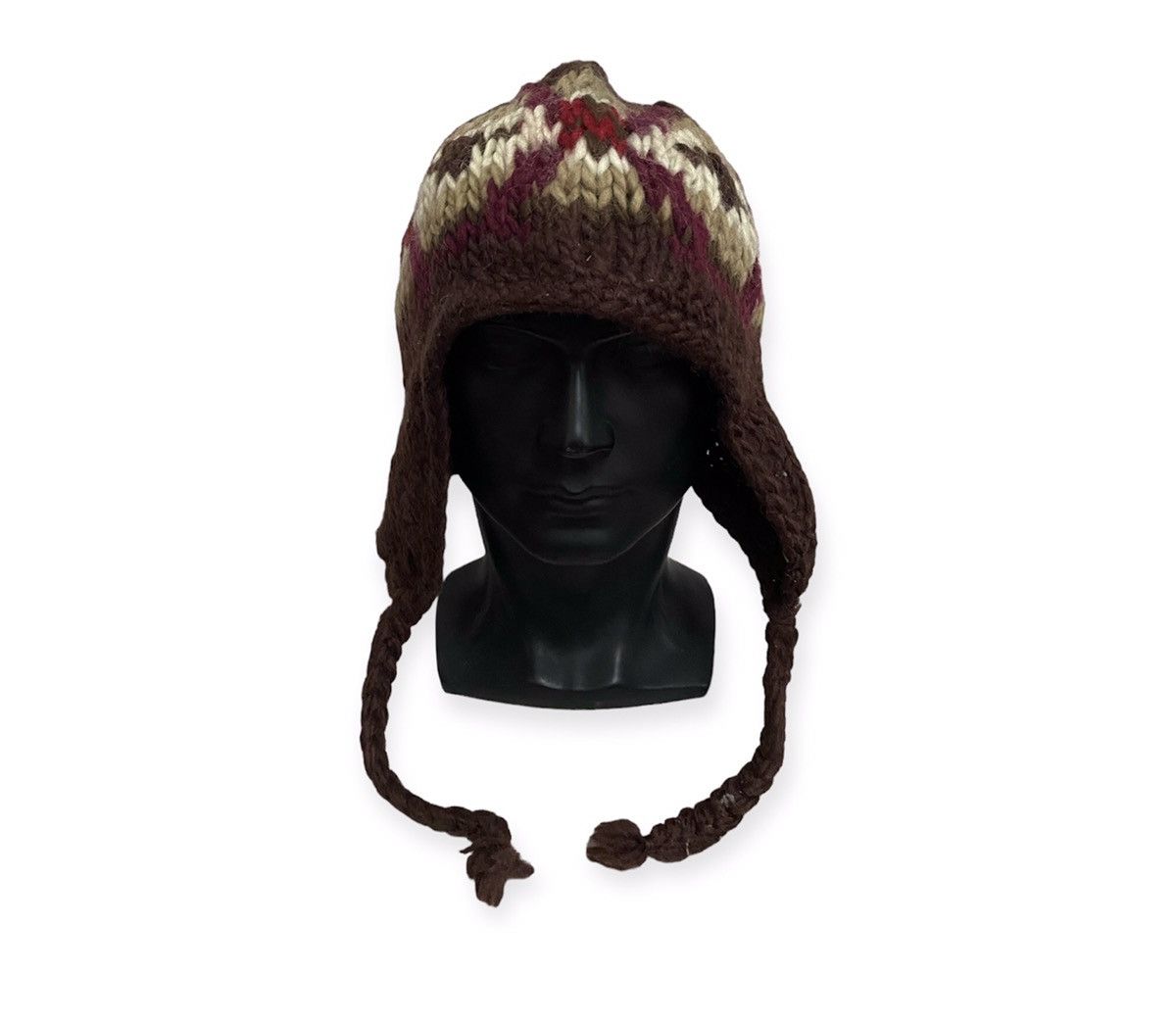 Japanese Brand Japanese Brand Earflap Knit Beanie Hat Size ONE SIZE - 1 Thumbnail