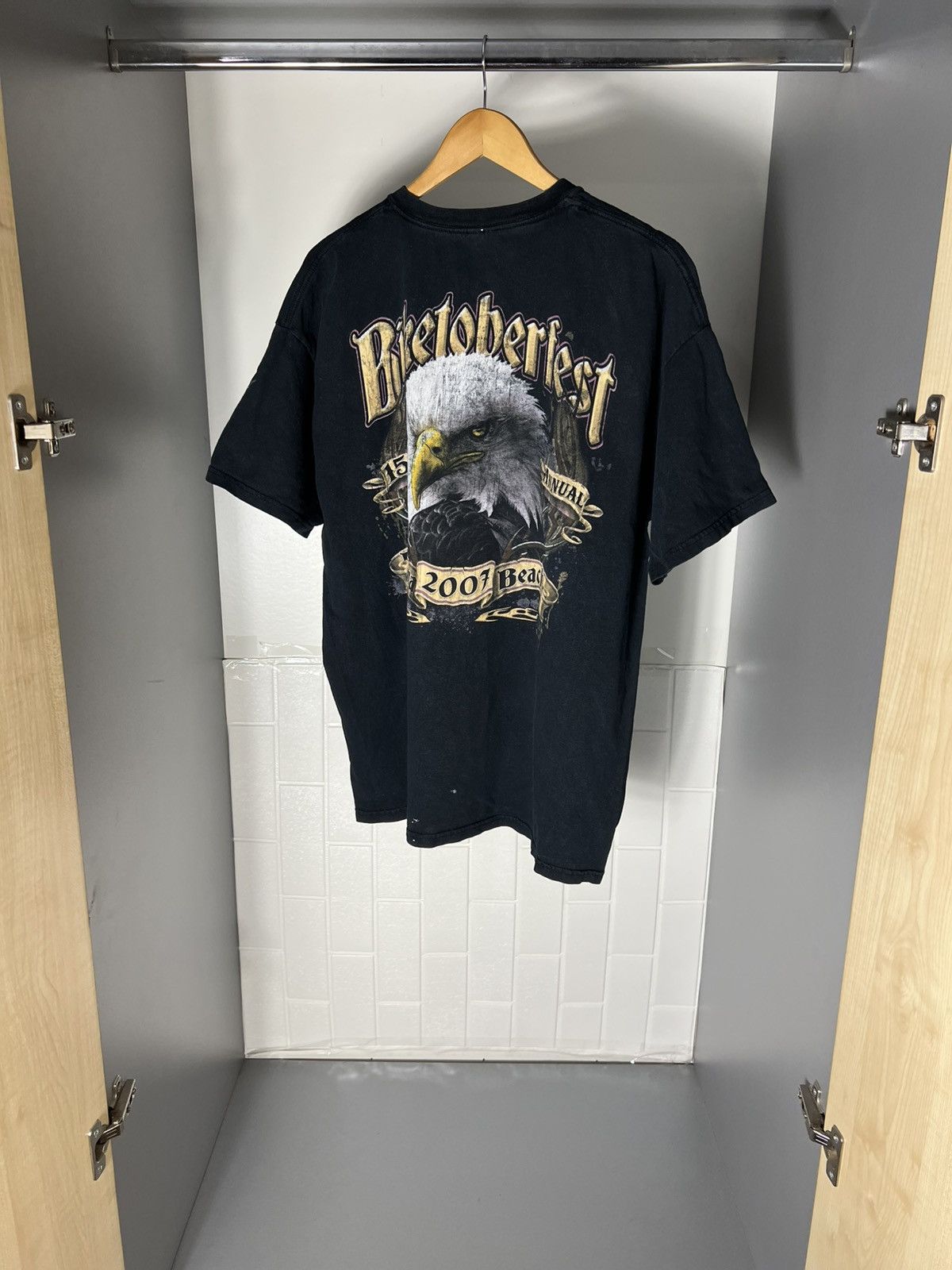 Harley Davidson VERY RARE HARLEY DAVIDSON BIKE WEEK DOUBLE PRINTED Y2K 90s Size US L / EU 52-54 / 3 - 4 Thumbnail