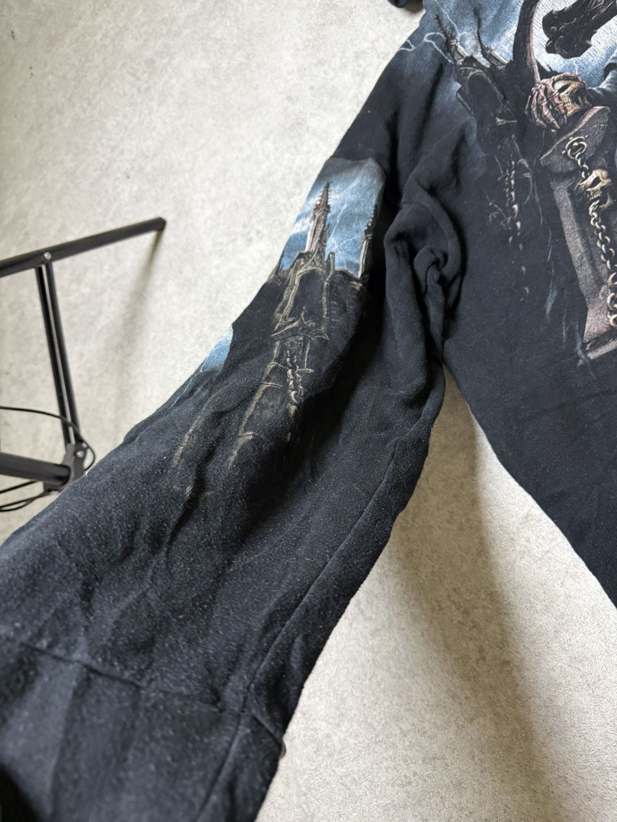 If Six Was Nine Vintage LGB IfSixWasNine Style Skull Print Spiral Hoodie Size US XL / EU 56 / 4 - 8 Thumbnail