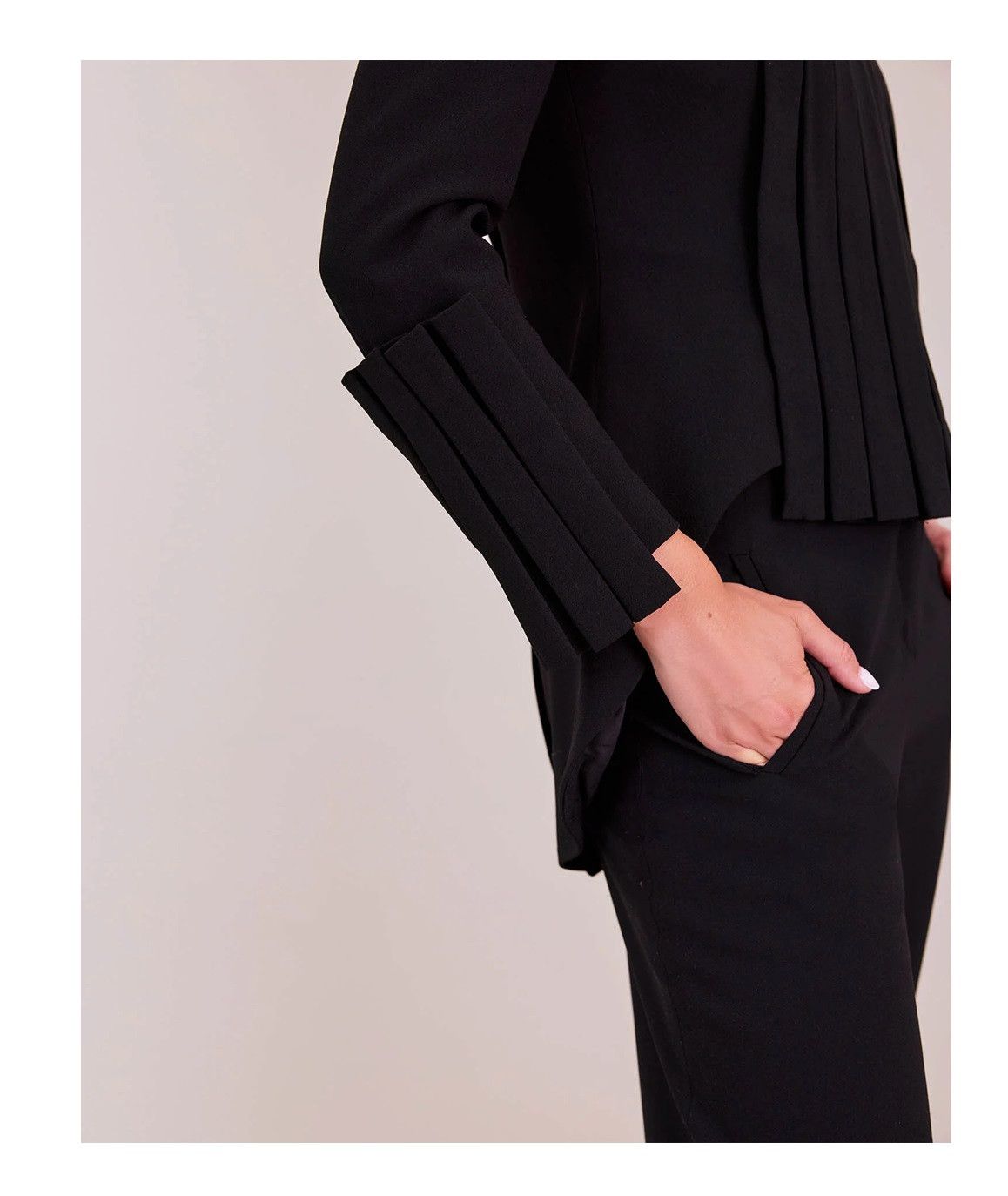 ANNE FONTAINE Secret Tuxedo Jacket in Black Size S / US 4 / IT 40 - 5 Thumbnail
