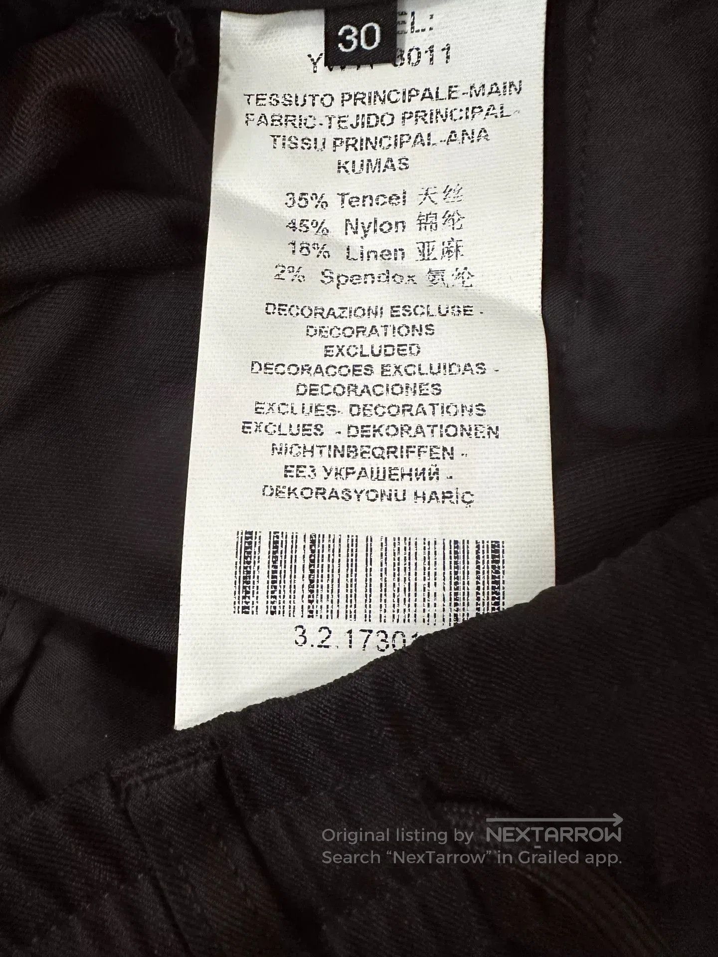 Armani Armani Black Thin Casual Pants. Size US 30 / EU 46 - 7 Thumbnail