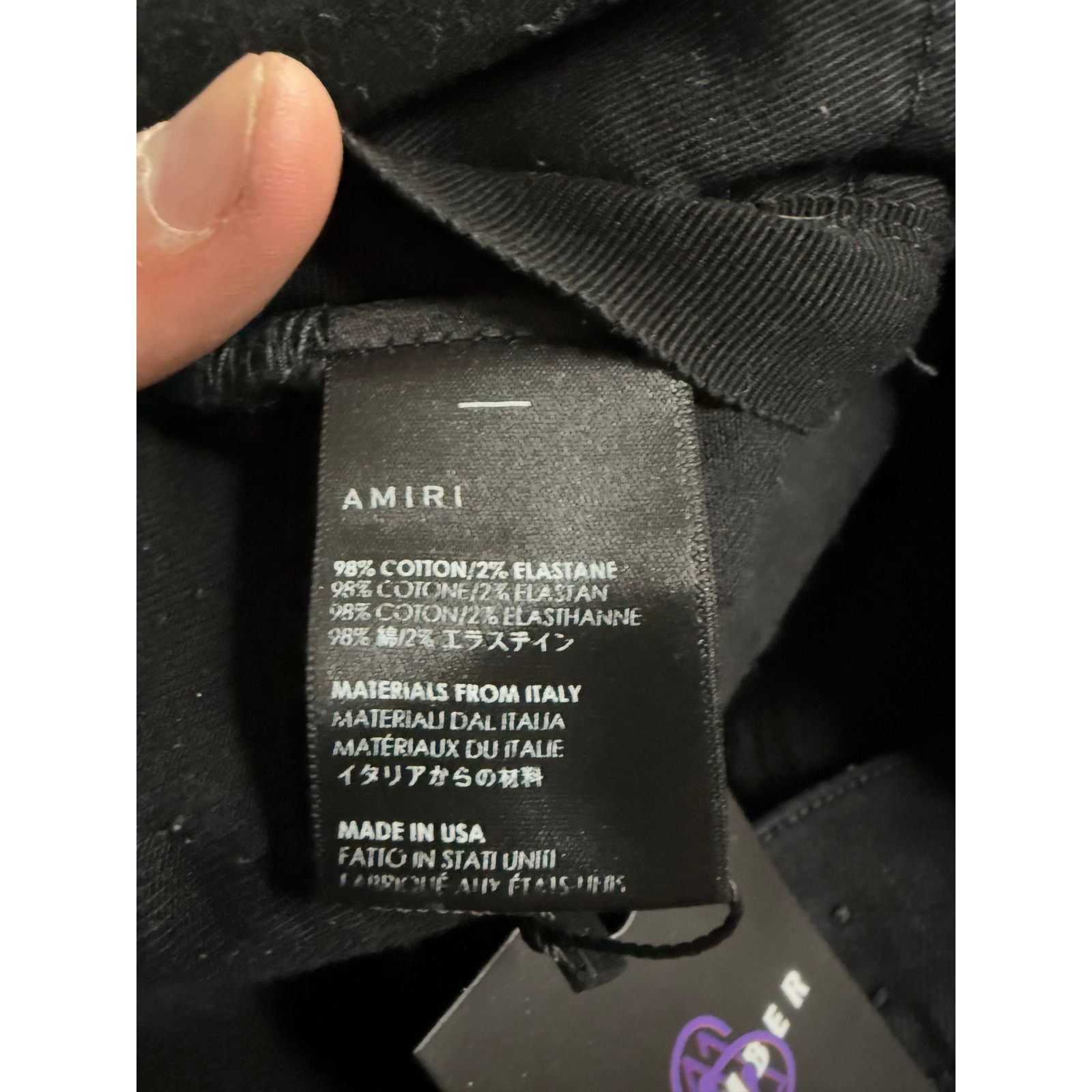 Amiri Amiri Jeans Black Thrasher Rip Used 33 Size US 33 - 4 Thumbnail