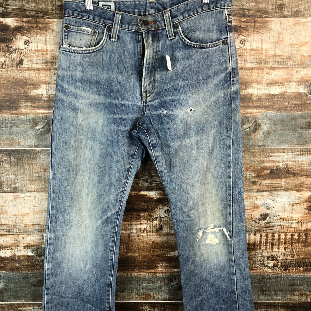 Edwin Edwin japan vintage ripped distressed Denim Pants #A1414 Size US 32 / EU 48 - 5 Thumbnail