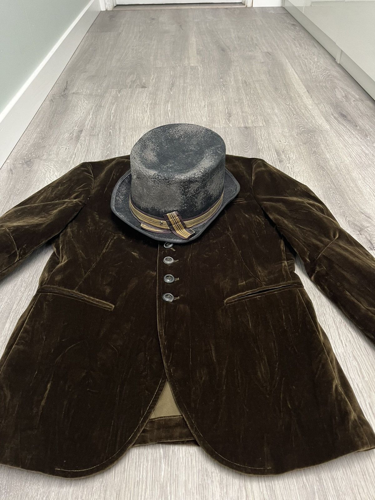 John Varvatos Crushed velvet Multibutton jacket 48 Size US M / EU 48-50 / 2 - 13 Thumbnail
