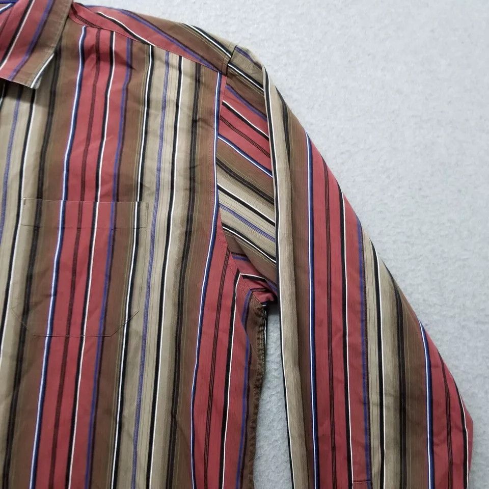 Tommy Bahama Tommy Bahama Shirt Mens XL Striped Long Sleeve Pocket Size US XL / EU 56 / 4 - 5 Thumbnail