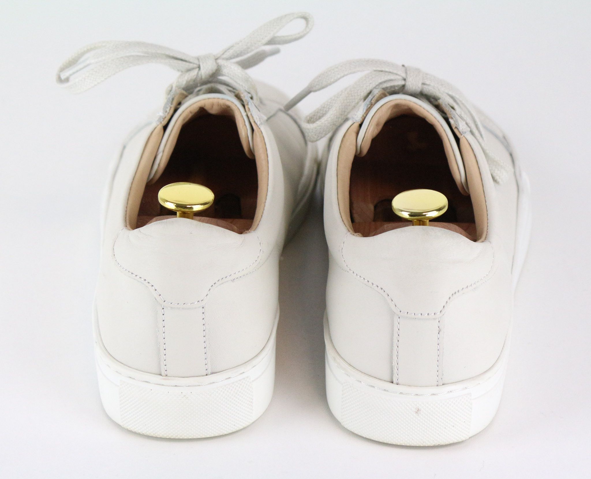 Suitsupply EU40 Light Grey Leather Laced Low-Top 72746 Size US 7 / EU 40 - 3 Thumbnail