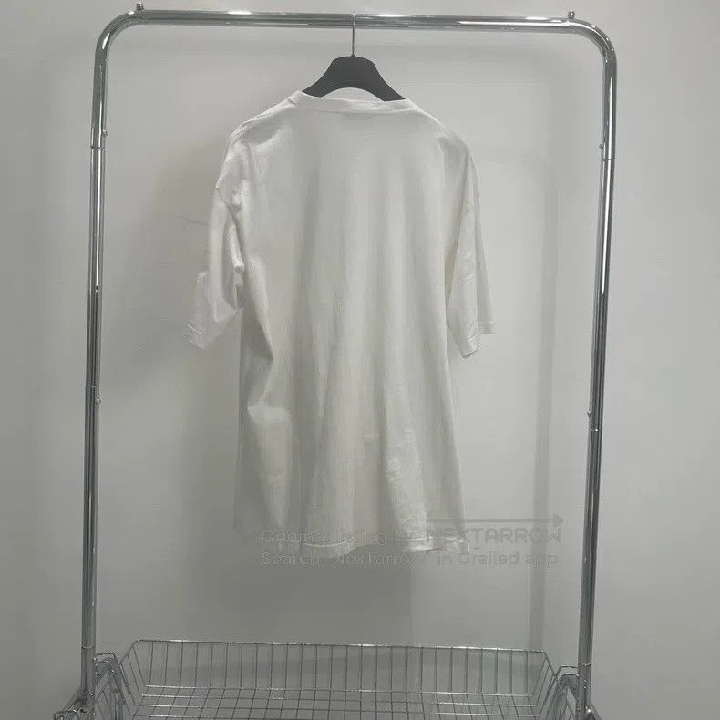 Balenciaga Balenciaga Chest Scissors White Logo Short Sleeve Size US S / EU 44-46 / 1 - 5 Thumbnail