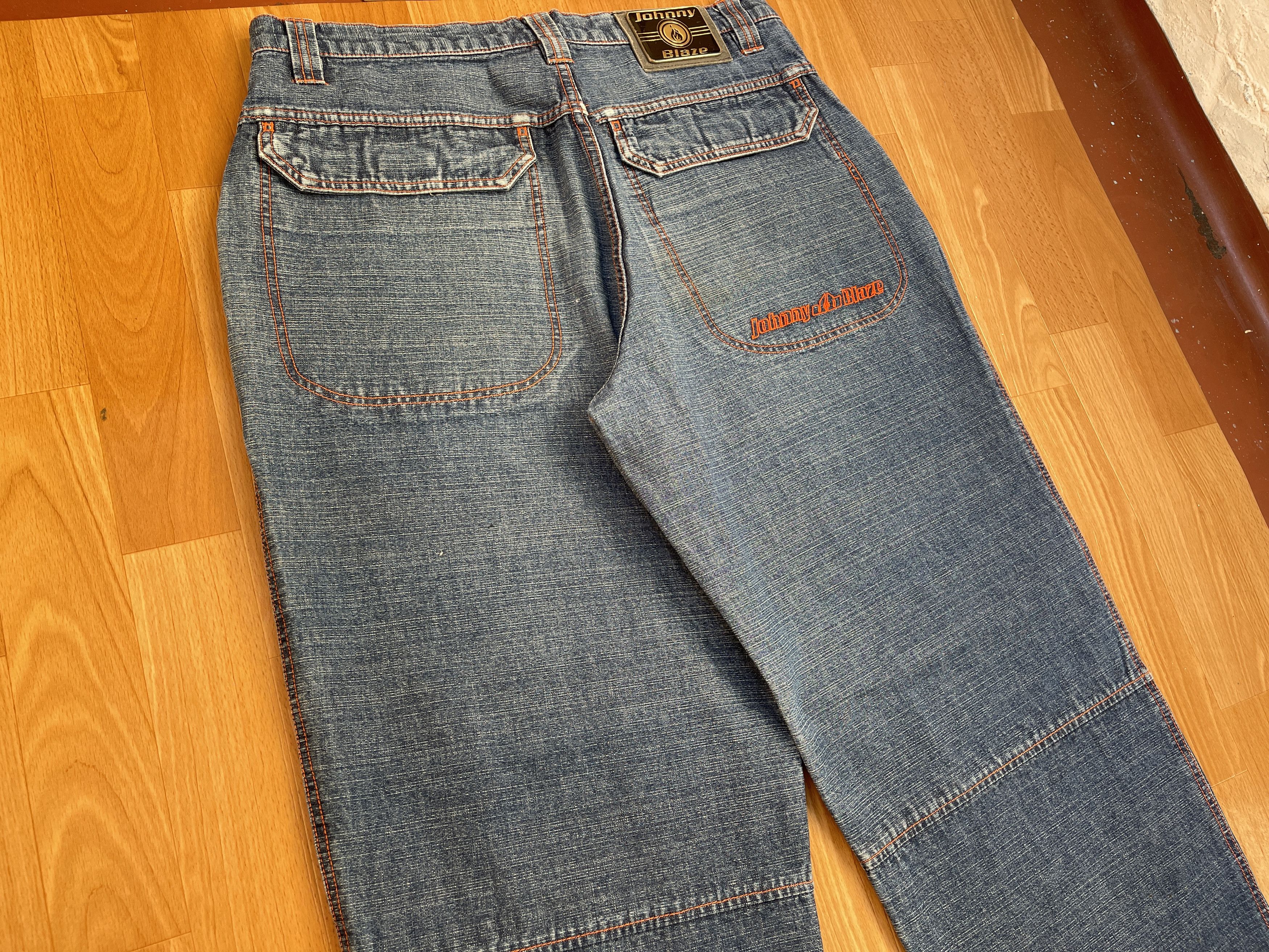 Wu-Tang Clan Johnny Blaze jeans, Wu Wear, vintage hip hop baggy, 90s 36 Size US 36 / EU 52 - 4 Thumbnail