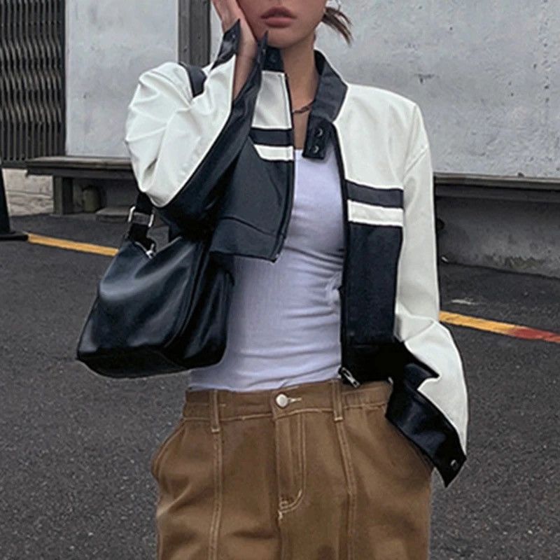 Japanese Brand × Vintage Biker Leather Jacket Vintage 90s Size S / US 4 / IT 40 - 3 Thumbnail
