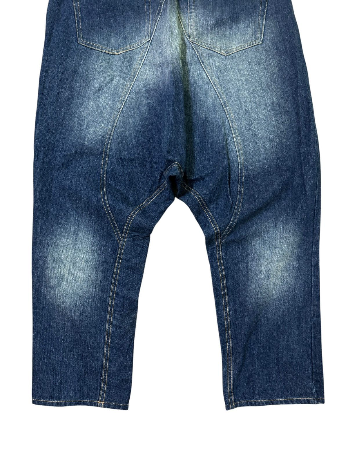 Japanese Brand Vintage Crotch Jeans Washed Detailing Cdg Inspired Size US 30 / EU 46 - 11 Thumbnail