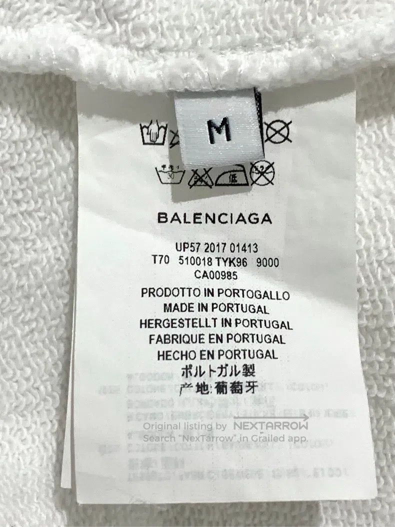 Balenciaga Balenciaga Letter Pattern Printed Hooded Long Sleeve Sweat Size US M / EU 48-50 / 2 - 6 Thumbnail