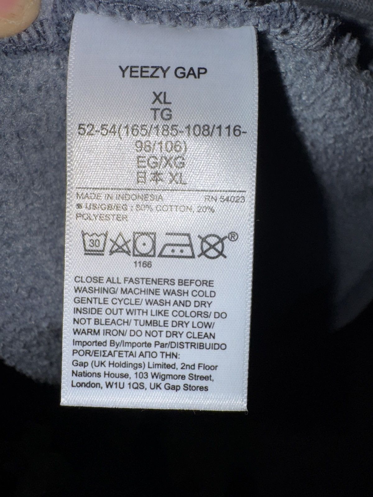 Gap × Kanye West × Yeezy Yeezy Gap Yoke Tee Grey Size US XL / EU 56 / 4 - 3 Thumbnail