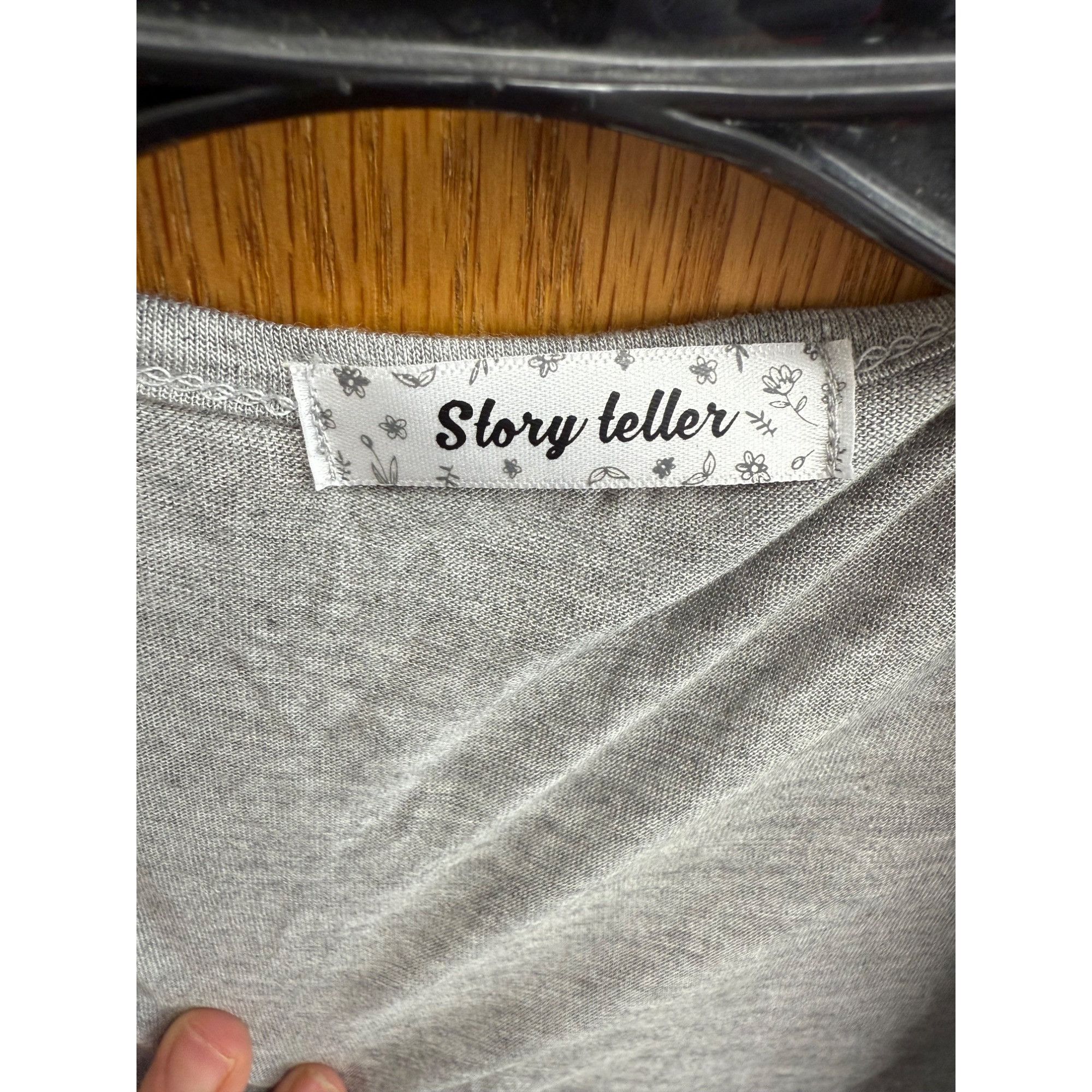 Other Womens Plus Size 1X Gray Tiered Open Cardigan Sweater Size XL / US 12-14 / IT 48-50 - 8 Thumbnail