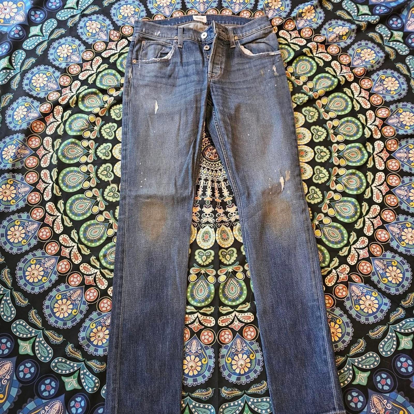 Hudson Hudson Men's Distressed Blue Jeans Size 31 Slim Size US 31 - 1 Thumbnail