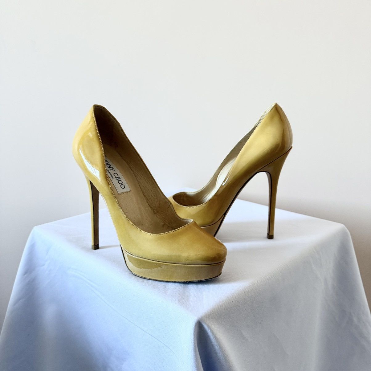 Jimmy Choo Jimmy Choo Patent Leather Alex Platform Pumps Size 7 Size US 7 / IT 37 - 1 Thumbnail