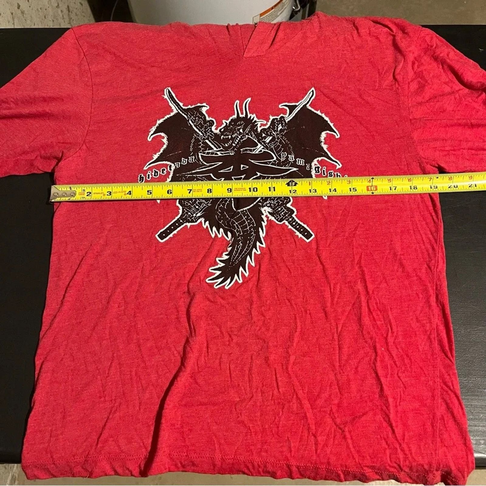 Other HIDETADA YAMAGISHI Red Hooded Long Sleeve Shirt Sz M Dragon Size US M / EU 48-50 / 2 - 6 Thumbnail