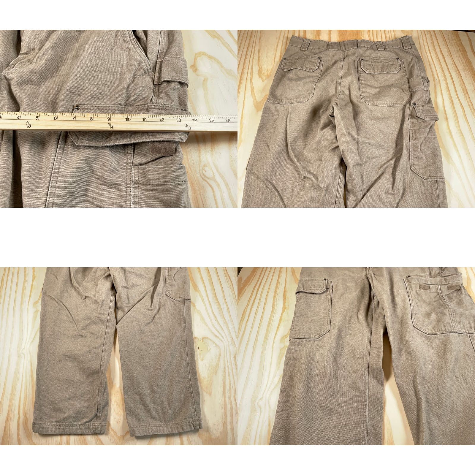 Vintage DULUTH Relaxed Fit Cargo Pants Men's 42 x 30 Beige Canvas Workwear Outdoor Size US 42 / EU 58 - 8 Thumbnail