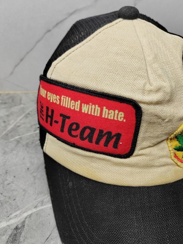 Vintage Vintage Marijuana Distressed Style Trucker Hat Cap Size ONE SIZE - 4 Thumbnail