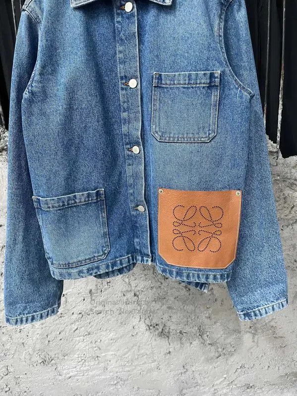 Loewe Loewe Blue Cotton Women's Jacket . Size XXS / US 00 / IT 34 - 4 Thumbnail