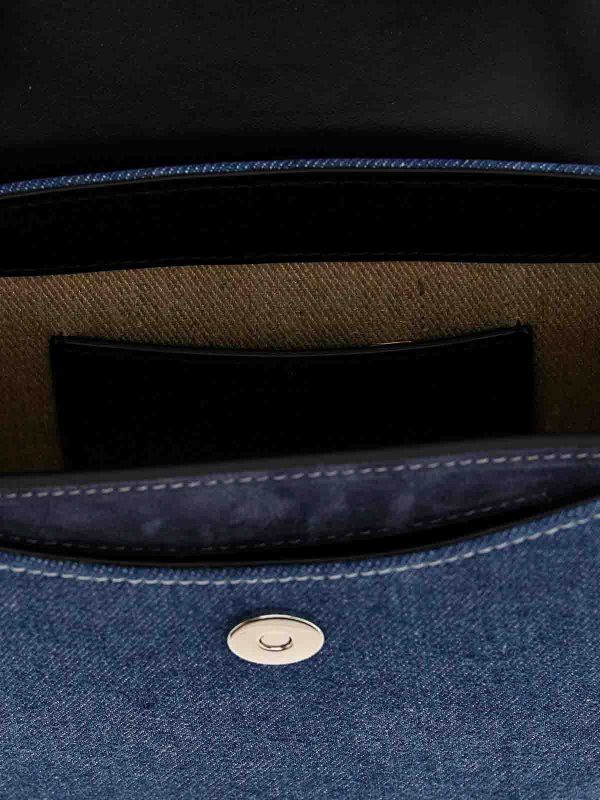 Chloe o1loc1c10425 Size: OS / Denim Suede Calfsk Tess Bag in Denim Size ONE SIZE - 4 Thumbnail