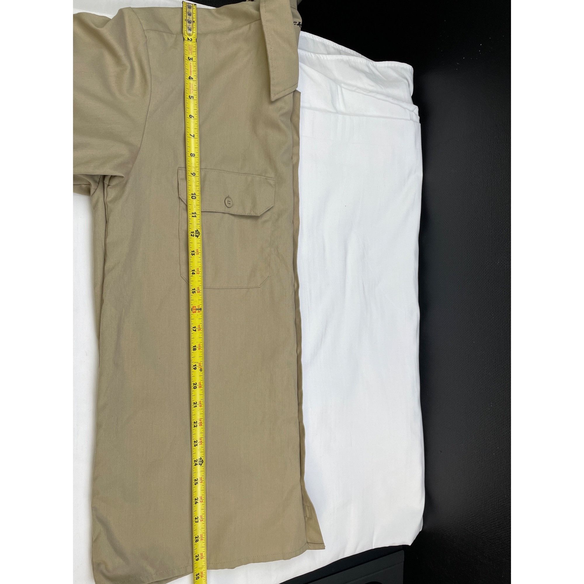 Dickies Dickies Flex Men's Khaki Button up Short Sleeve Work Shirt S Size US M / EU 48-50 / 2 - 10 Thumbnail