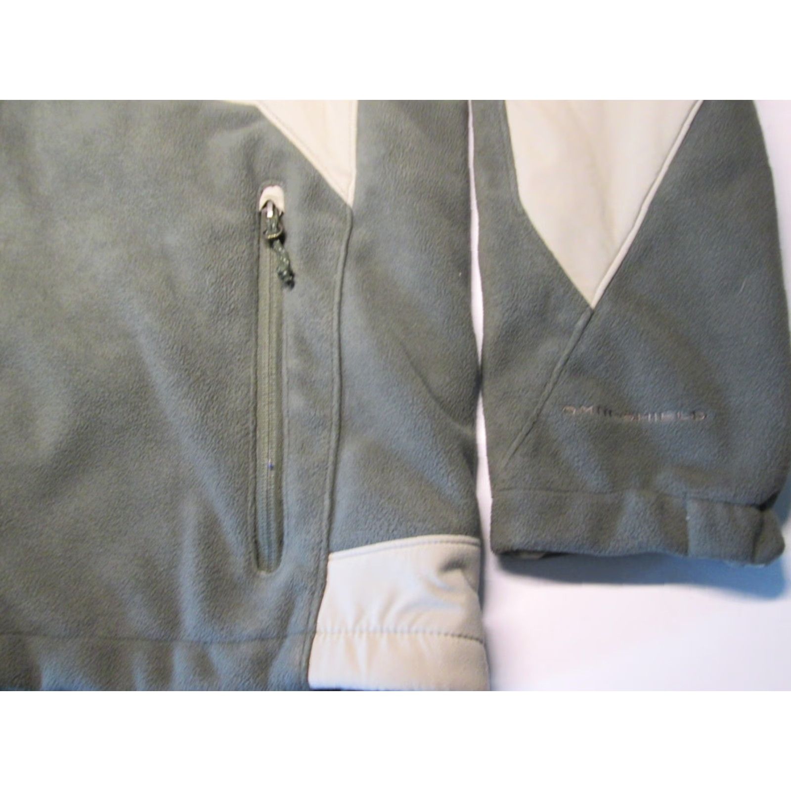 Vintage Columbia Windbreaker Jacket Mens Size L Gray Zip Pockets Logo Solid Outerwear Fleece Polyester Regular Closure Zip Size US L / EU 52-54 / 3 - 3 Thumbnail