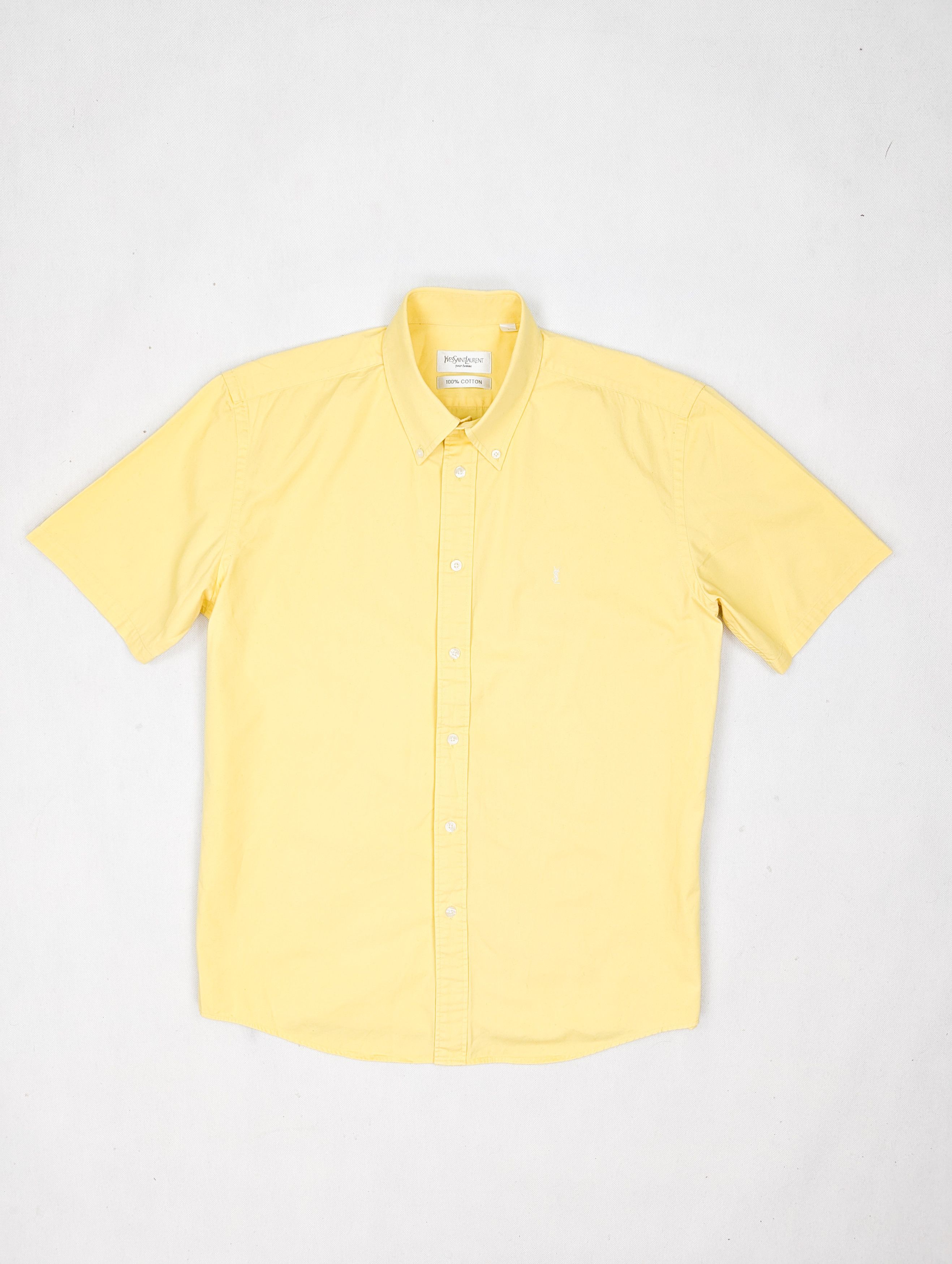 Yves Saint Laurent Yves Saint Laurent YSL yellow shirt L Size US L / EU 52-54 / 3 - 1 Thumbnail