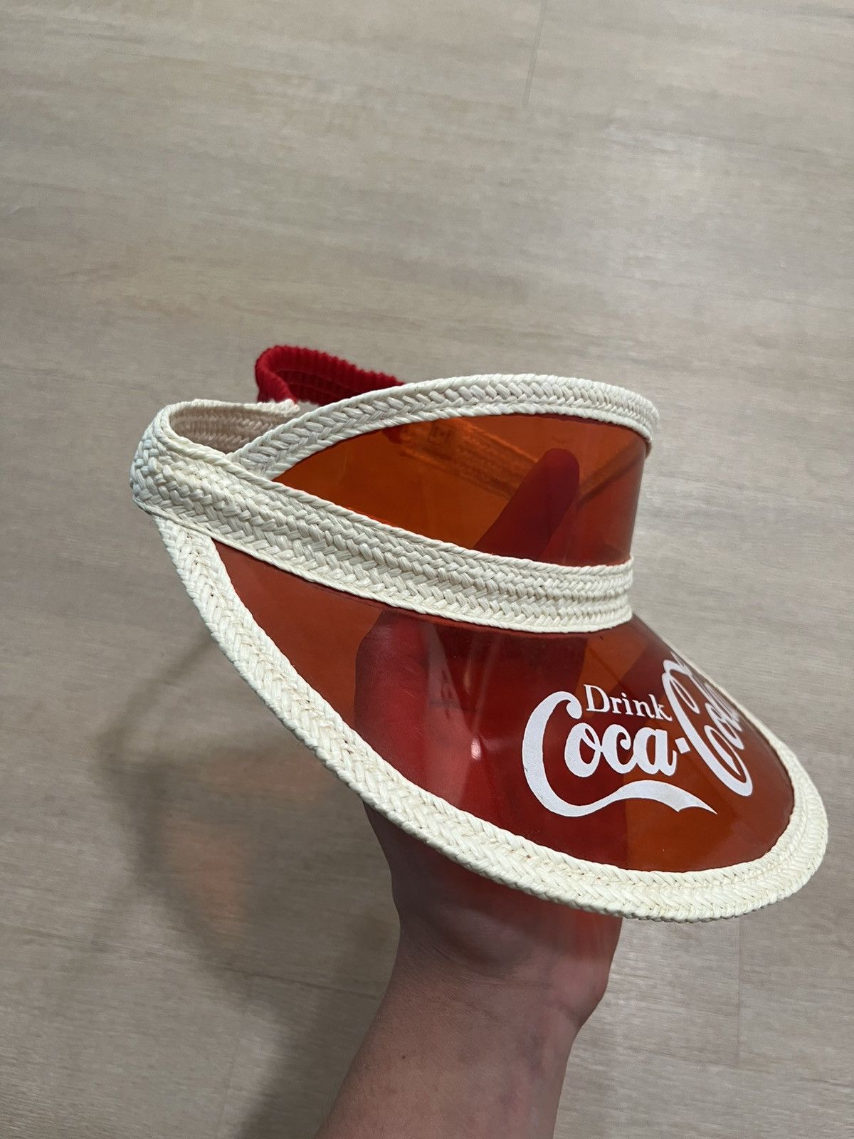 Vintage Vintage Coca-Cola vizor hat Size ONE SIZE - 2 Thumbnail