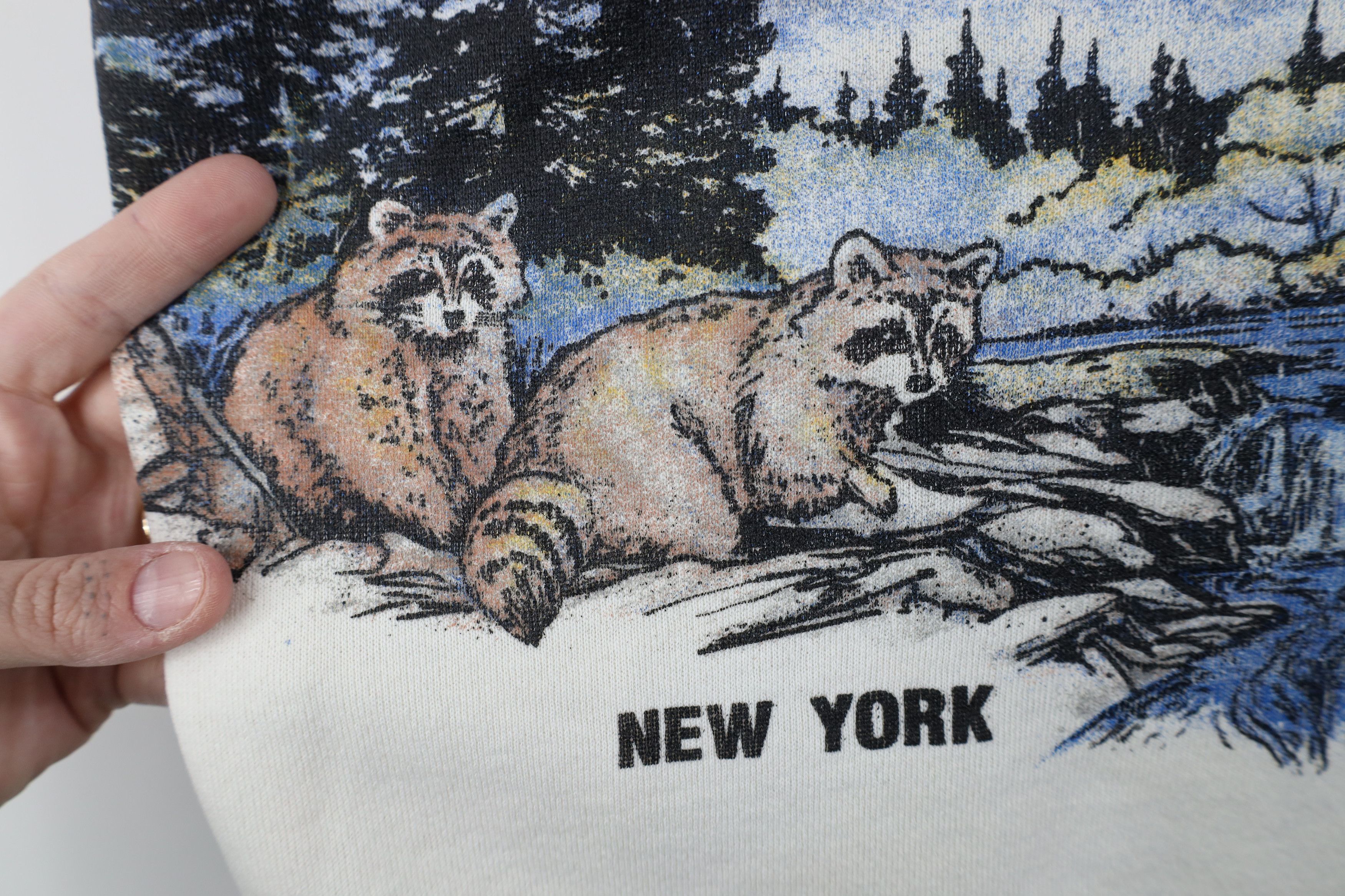 Vintage Vintage 90s Streetwear Nature All Over Print Sweatshirt USA Size US XL / EU 56 / 4 - 7 Thumbnail