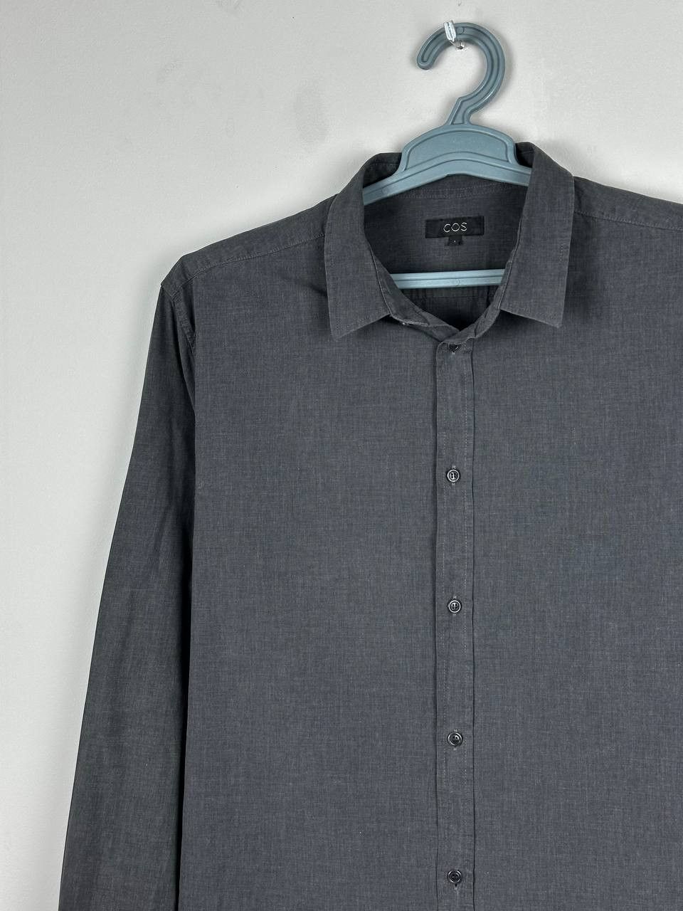 Cos COS Dark Grey Denim Light Casual Shirt Size US L / EU 52-54 / 3 - 5 Thumbnail