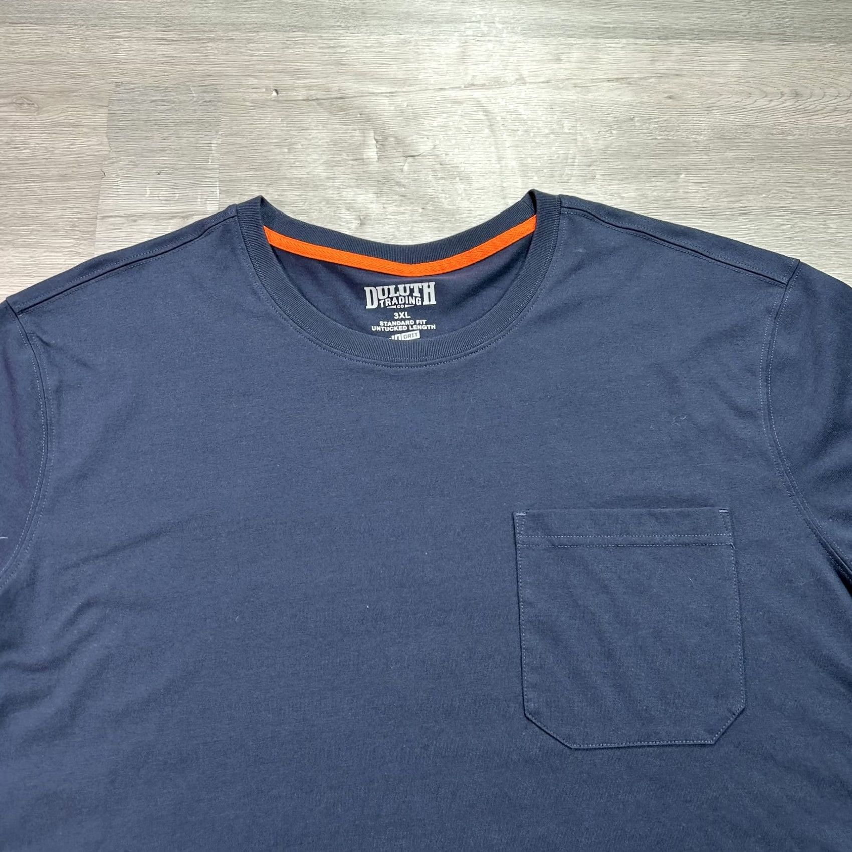 Duluth Trading Company Duluth Trading Co Shirt Mens 3XL Blue 40 Grit Standard Fit Pocket Tee Size US XXL / EU 58 / 5 - 3 Thumbnail