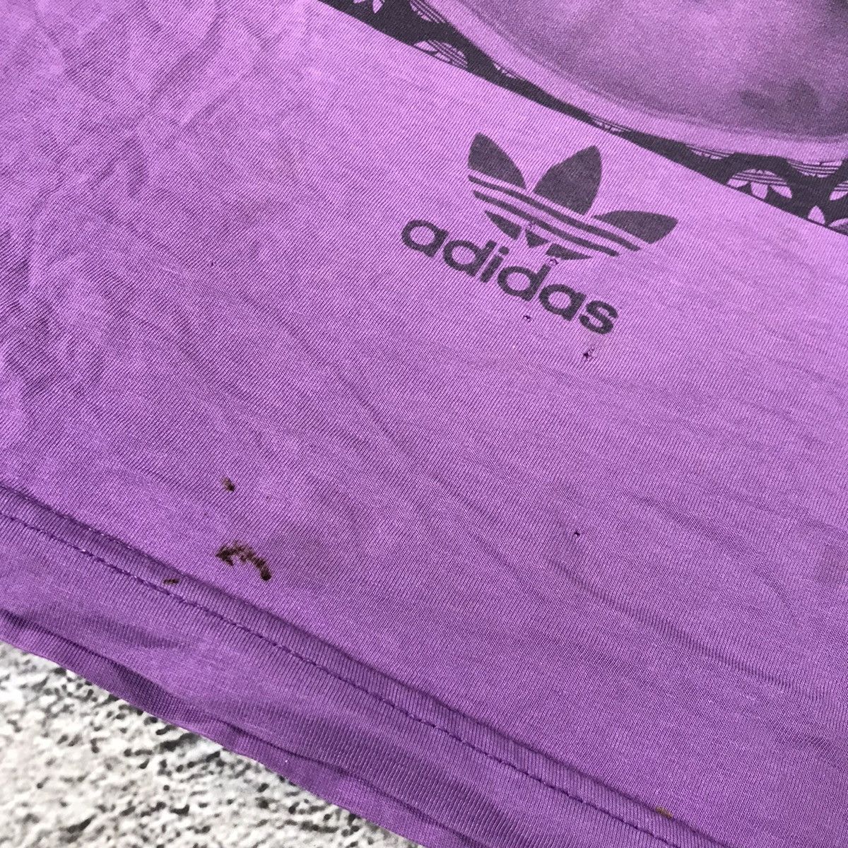 Vintage Vintage Y2K Graphic Tee Sun Faded Streetwear Purple Baggy S Size US S / EU 44-46 / 1 - 4 Thumbnail