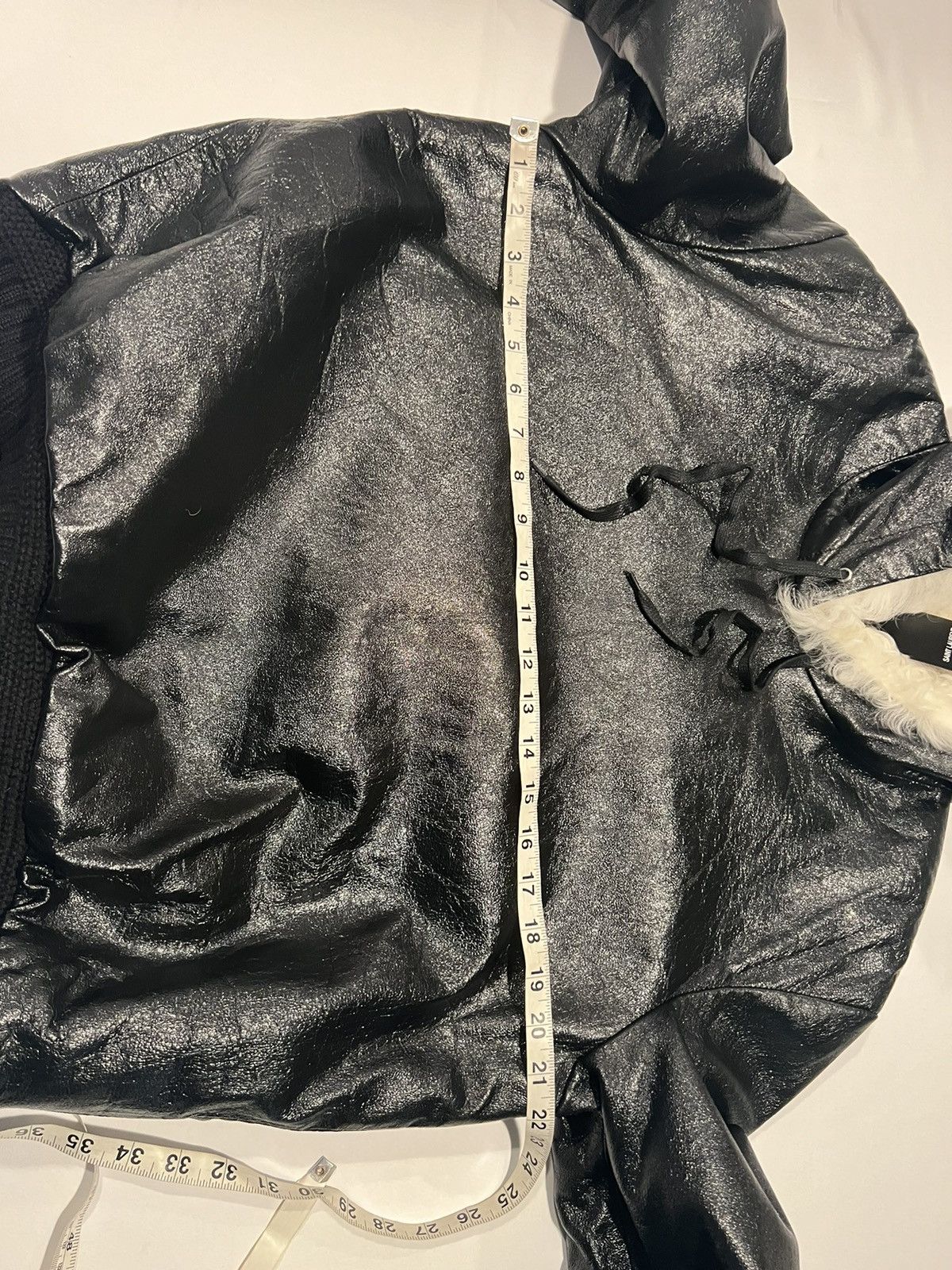 Saint Laurent Paris Saint Laurent teddy leather shearing hoodie. 48/M. $6000 Size US M / EU 48-50 / 2 - 5 Thumbnail