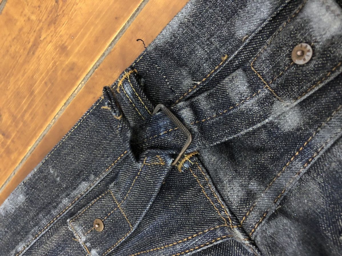 Japanese Brand Japanese Denim Painted Distressed Crush Faded Denim Baggy Size US 33 - 9 Thumbnail