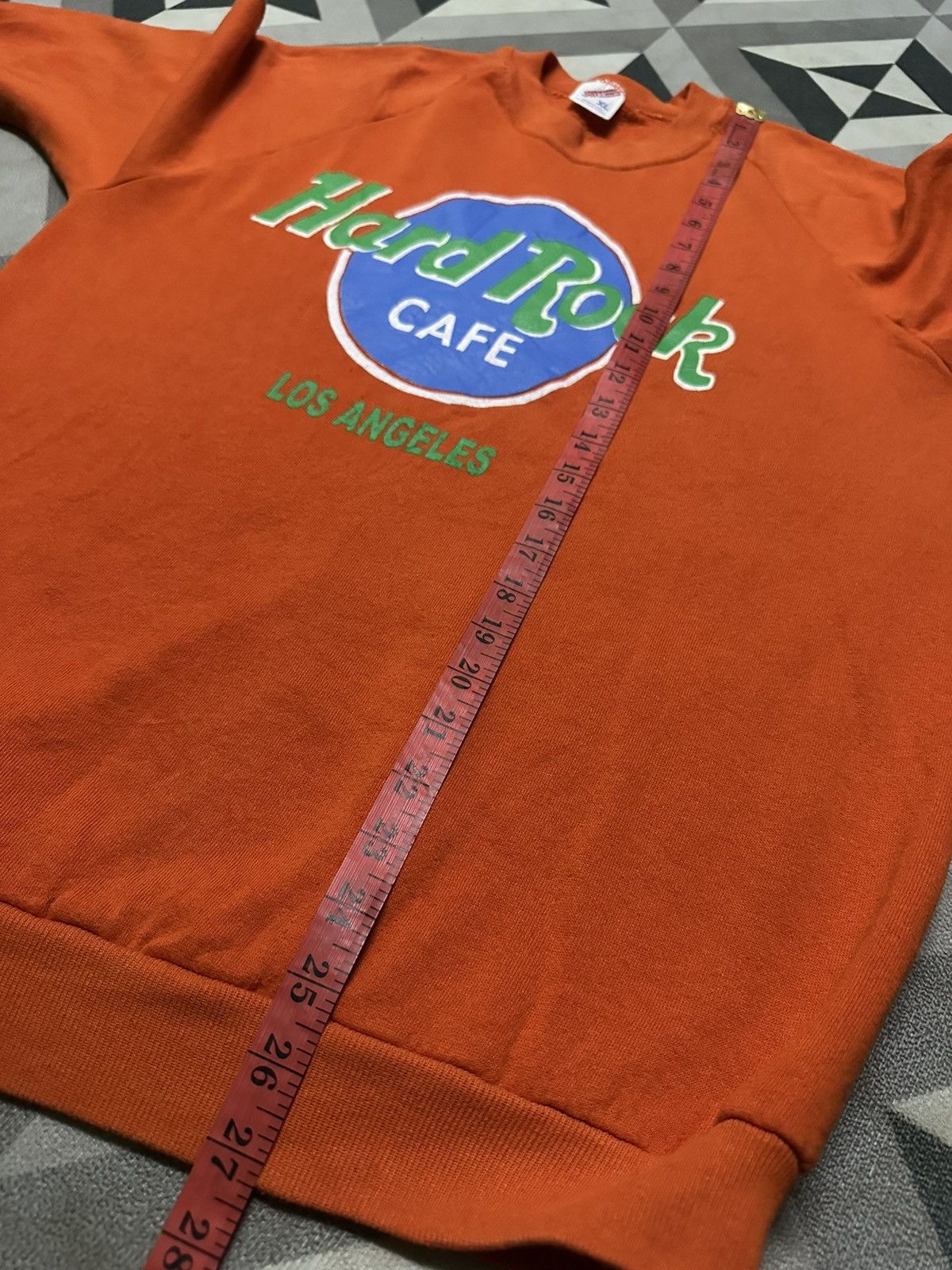 Hard Rock Cafe × Jerzees × Vintage Vintage 90s Hard rock cafe Los Angeles pullover sweatshirt Size US XL / EU 56 / 4 - 7 Thumbnail
