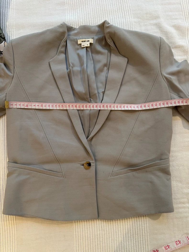 Helmut Lang HELMUT LANG size6 Gray small suit jacket Size S / US 4 / IT 40 - 9 Thumbnail
