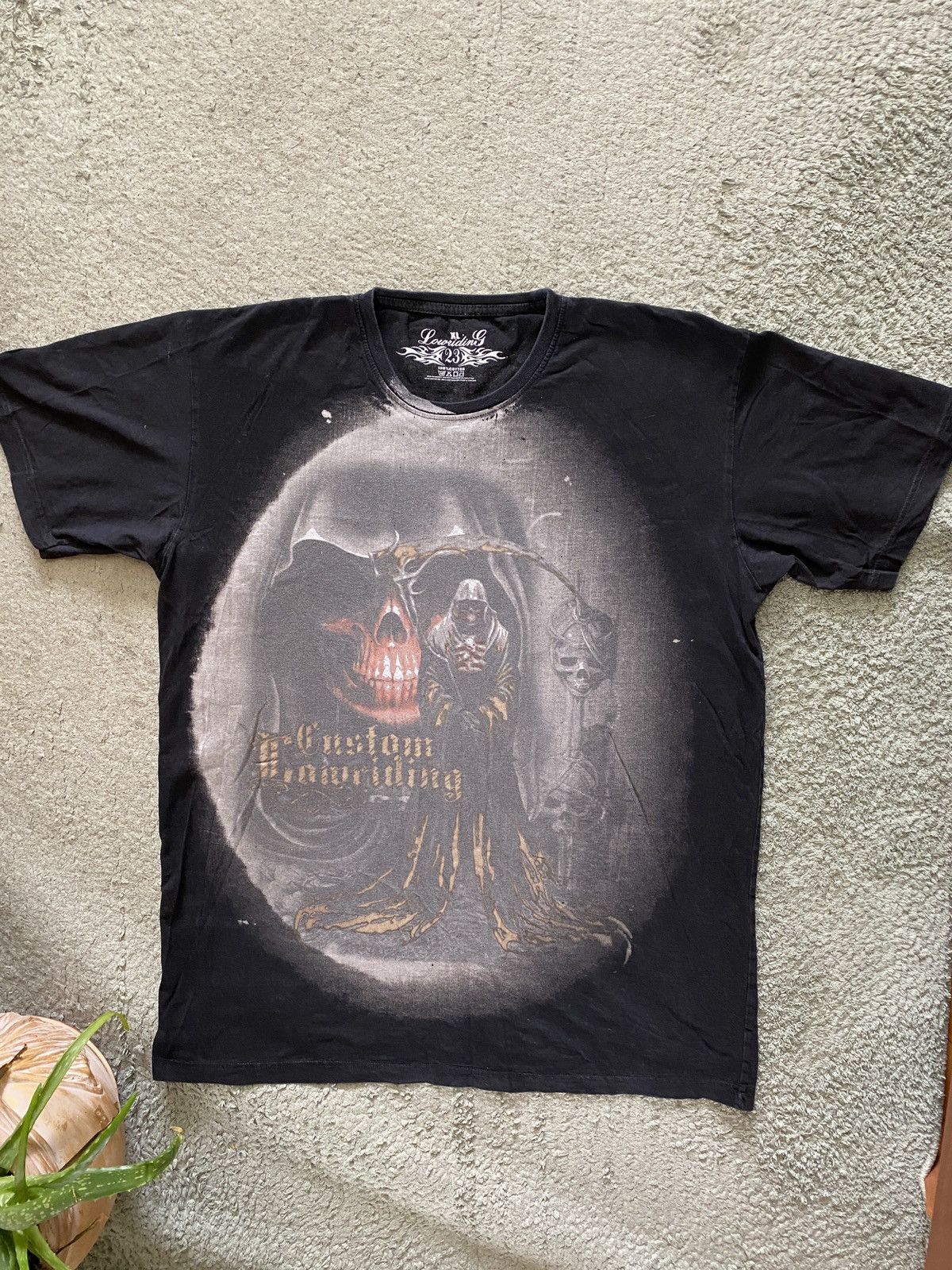 Affliction × Ed Hardy Rare Skull Death Lowriding Cross Tee Y2K Affliction Style Size US XL / EU 56 / 4 - 1 Thumbnail