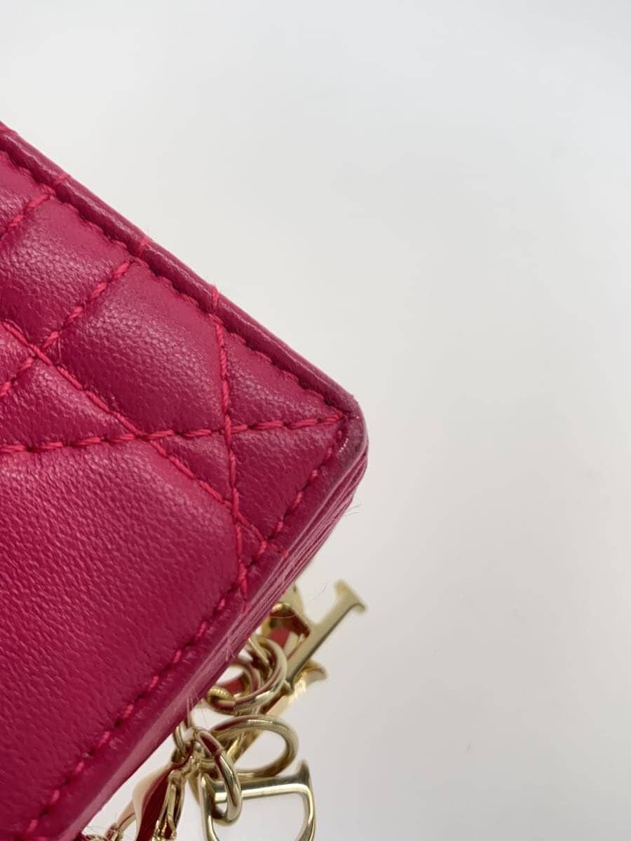 Dior Dior Cannage Leather Multi-Card Case Pink Size ONE SIZE - 6 Thumbnail