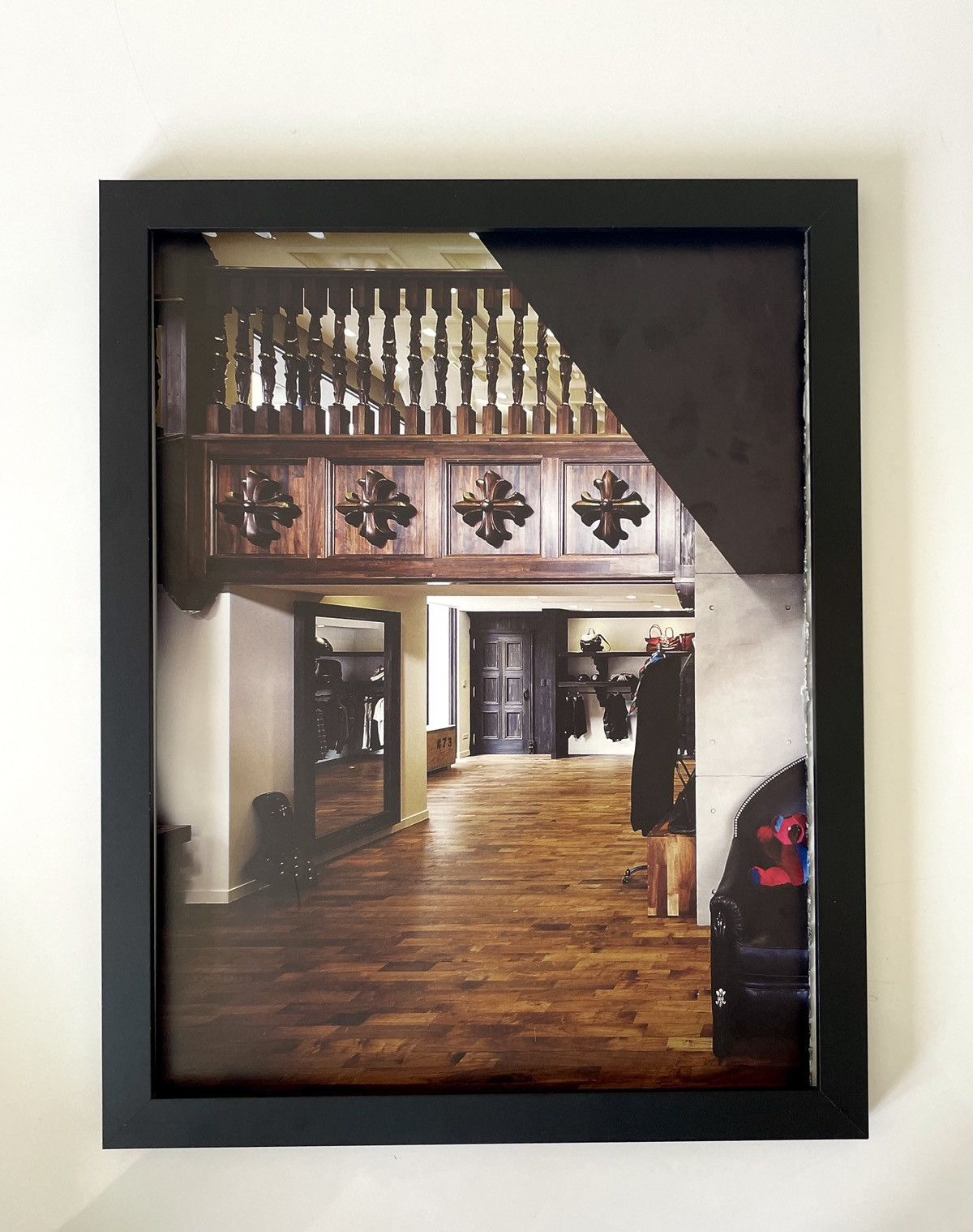 Chrome Hearts furniture room Poster framed 9x11