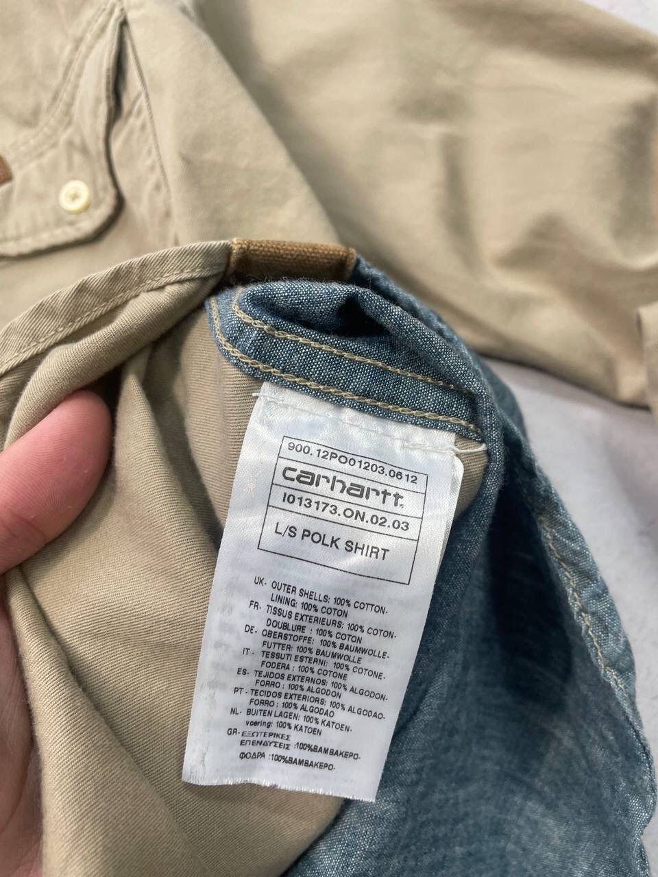 Carhartt × Vintage Vintage Carhartt Wip Polk Shirt Jeans Y2K Size US M / EU 48-50 / 2 - 5 Thumbnail