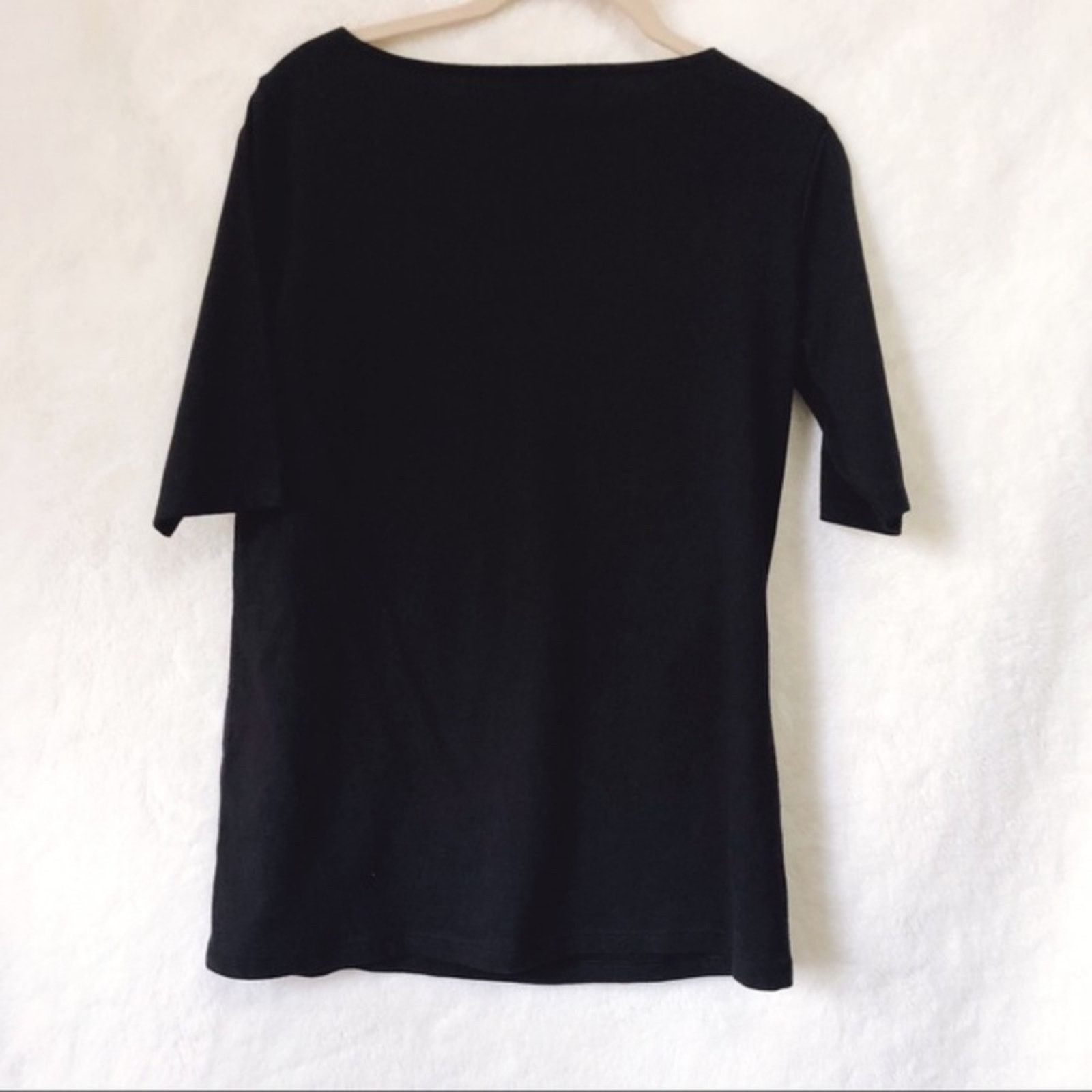 Ann Taylor Ann Taylor Black Embroidered Flower Pattern Top Size S / US 4 / IT 40 - 4 Thumbnail