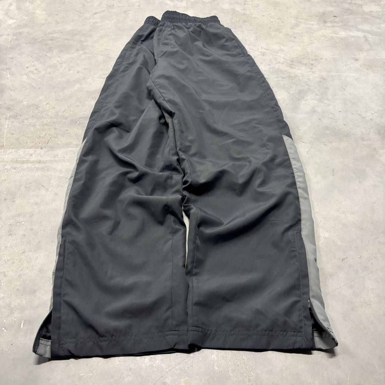 Japanese Brand × Vintage Crazy Vintage Y2K/2000s Black Grey Streetwear Essential Track Pants! Size US 32 / EU 48 - 2 Thumbnail